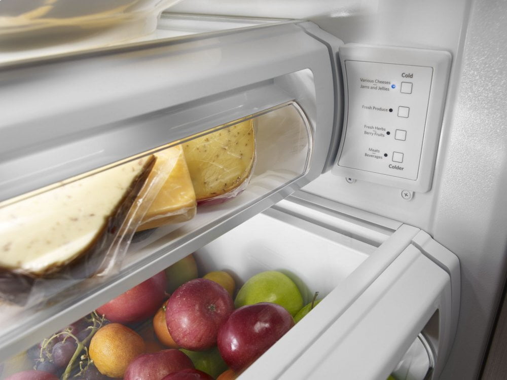 Kitchenaid KBSN602ESS 25.5 Cu. Ft 42-Inch Width Built-In Side By Side Refrigerator With Printshield™ Finish - Stainless Steel With Printshield™ Finish