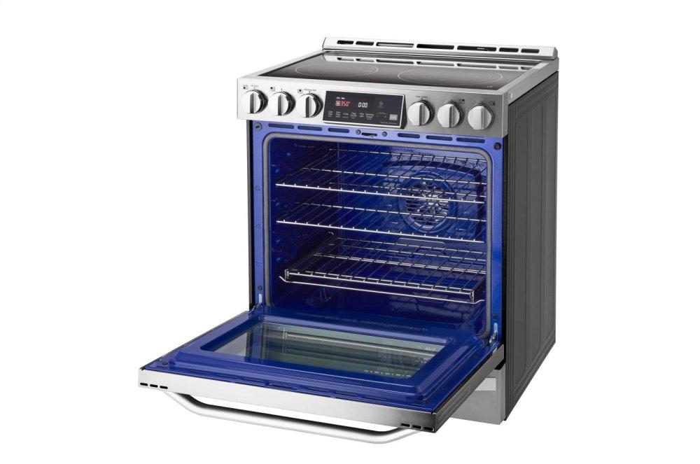 Lg LSSE3027ST Lg Studio 6.3 Cu. Ft. Electric Single Oven Slide-In-Range With Probake Convection®