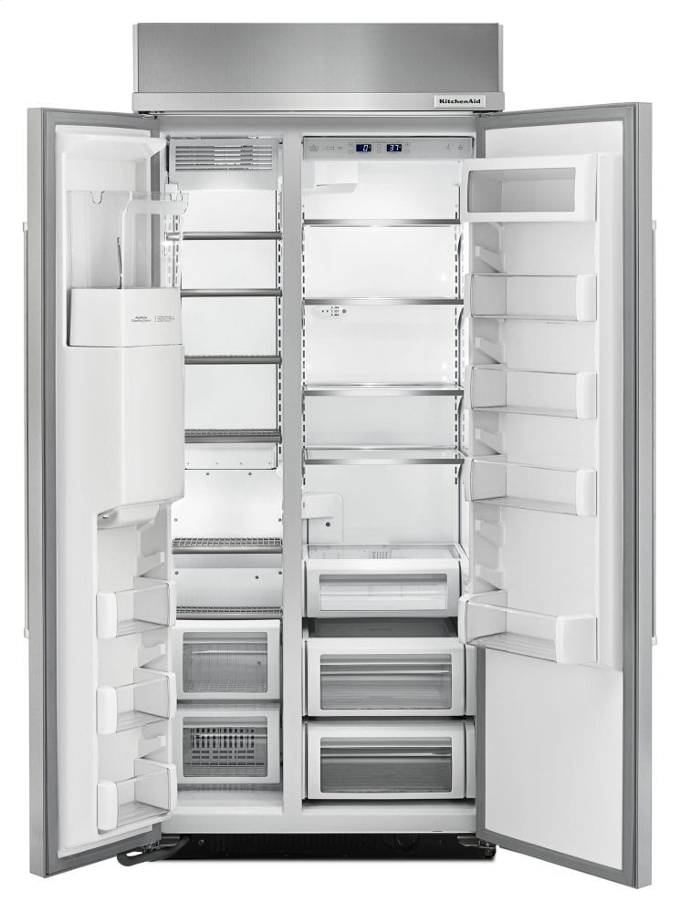 Kitchenaid KBSD606ESS 20.8 Cu Ft 36-Inch Width Built-In Side-By-Side Refrigerator With Printshield™ Finish - Stainless Steel With Printshield™ Finish