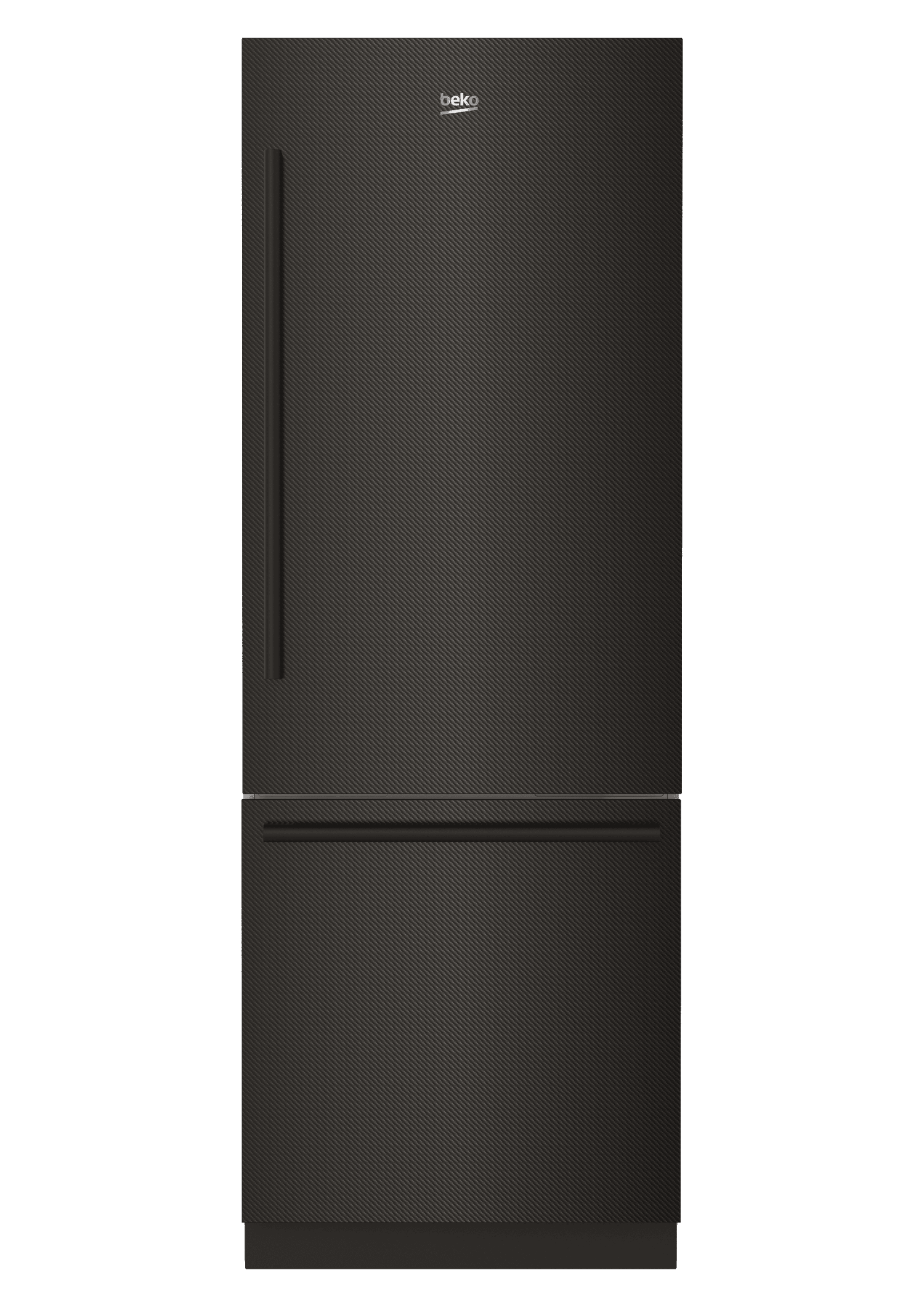 Beko BBBF3019IMWECF 30" Carbon Fiber Freezer Bottom Built-In Refrigerator With Auto Ice Maker, Water Dispenser