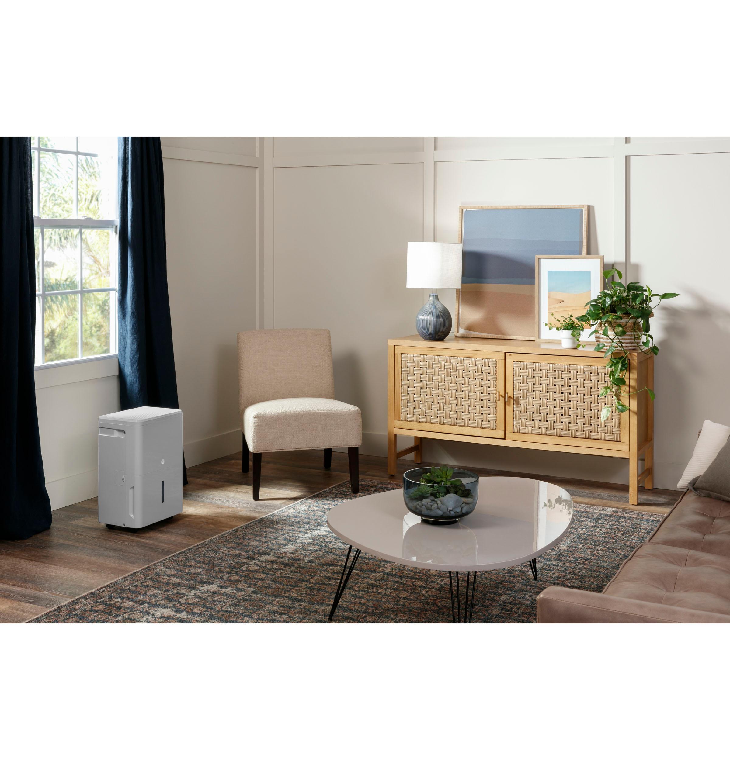 Ge Appliances AWHR50LB Ge® 50 Pint Energy Star® Smart Portable Dehumidifier With Smart Dry For Wet Spaces
