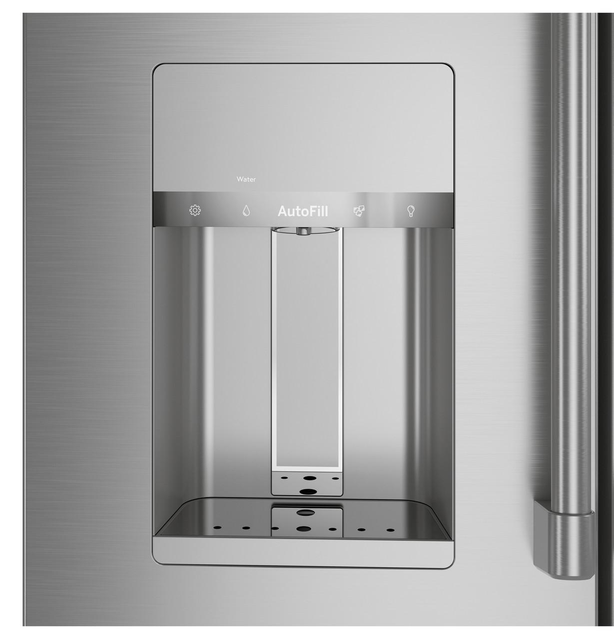 Cafe CXE22DP2PS1 Café™ Energy Star® 22.3 Cu. Ft. Smart Counter-Depth 4-Door French-Door Refrigerator