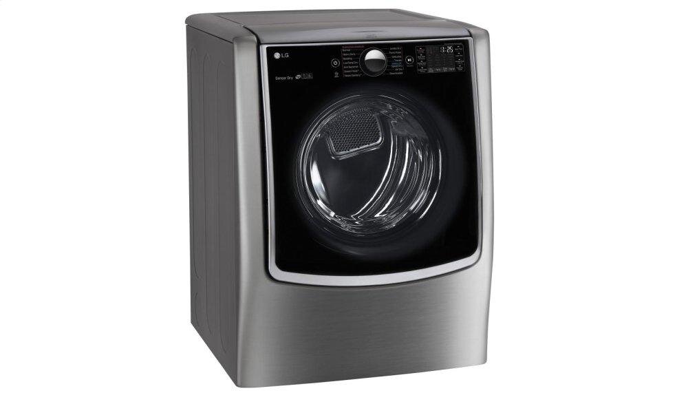 Lg DLGX9001V 9.0 Cu. Ft. Large Smart Wi-Fi Enabled Gas Dryer W/ Turbosteam™