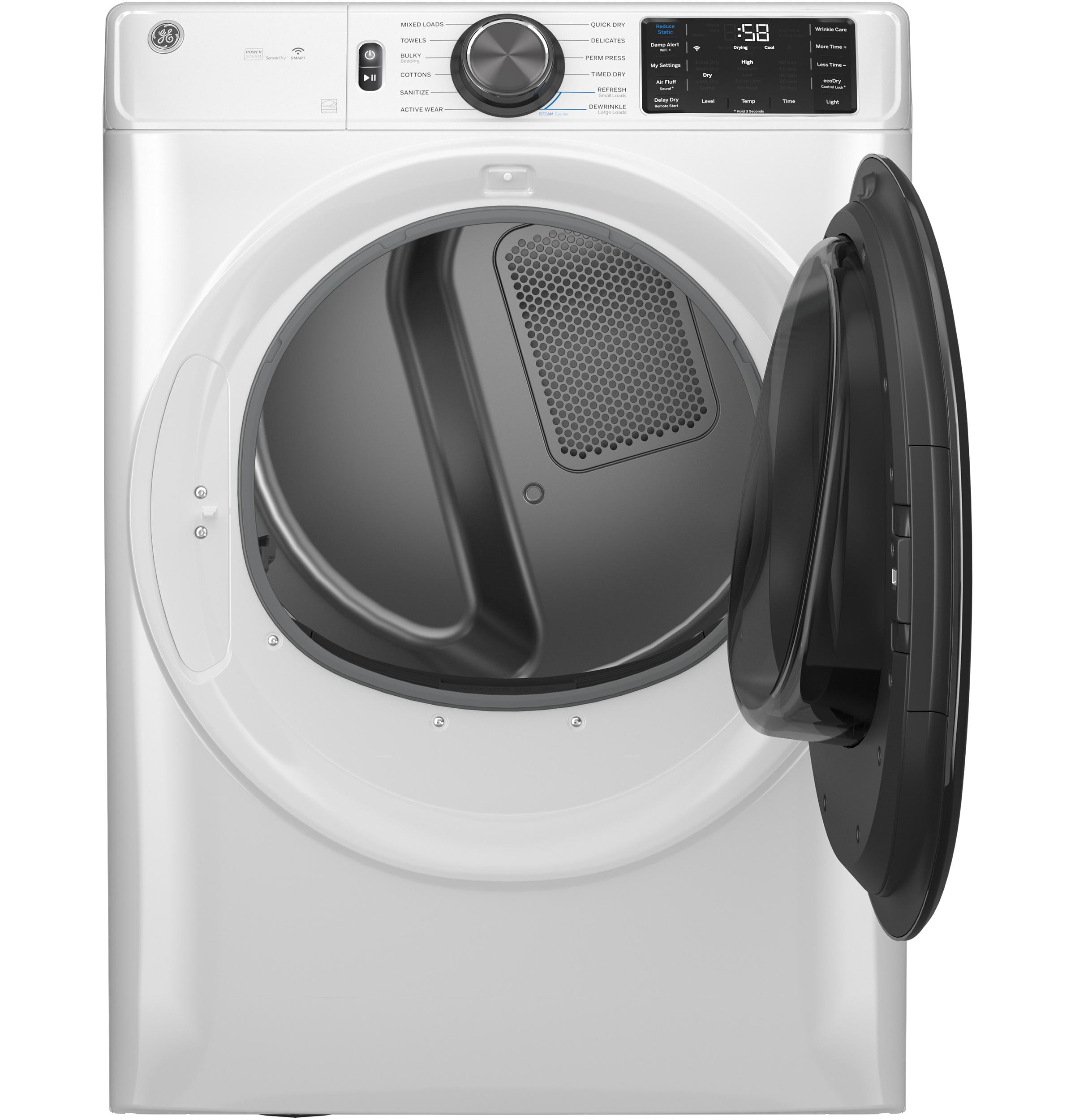 Ge Appliances GFD65GSSVWW Ge® 7.8 Cu. Ft. Capacity Smart Front Load Gas Dryer With Steam And Sanitize Cycle