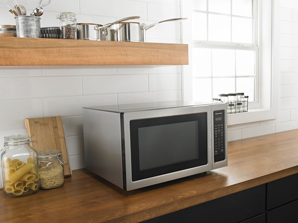 Kitchenaid KMCC5015GSS 21 3/4" Countertop Convection Microwave Oven - 1000 Watt - Stainless Steel