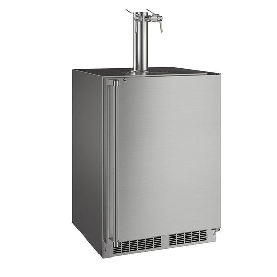 Marvel MOKR124SSD1A 24-In Outdoor Built-In Dispenser With Twin Wine & Beverage Tap With Door Style - Stainless Steel, Dispenser Type - Twin Wine