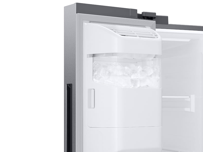 Samsung RS27T5561SR 26.7 Cu. Ft. Large Capacity Side-By-Side Refrigerator With Touch Screen Family Hub™ In Stainless Steel