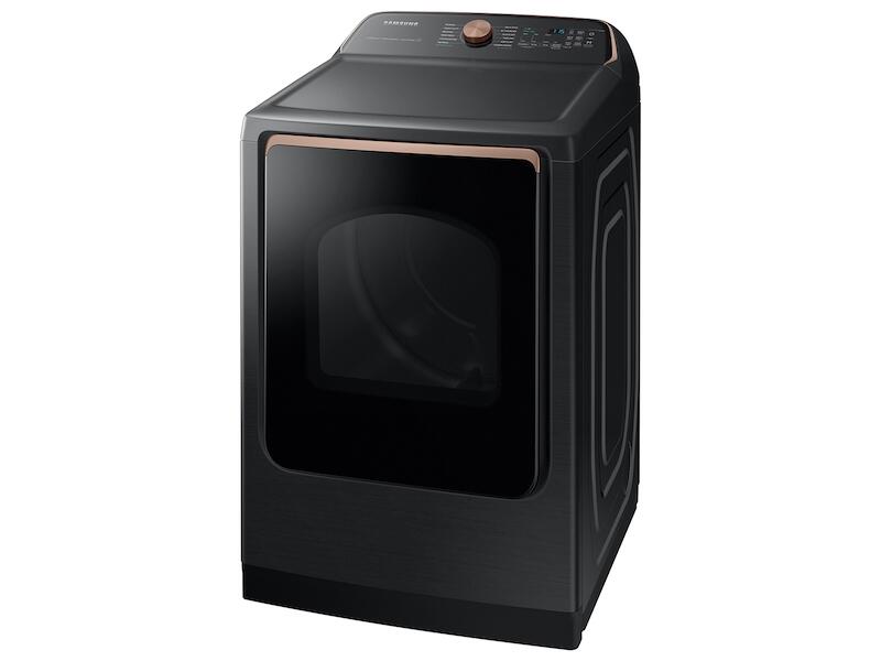 Samsung DVG55A7700V 7.4 Cu. Ft. Smart Gas Dryer With Steam Sanitize+ In Brushed Black
