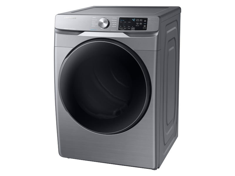 Samsung DVG45R6100P 7.5 Cu. Ft. Gas Dryer With Steam Sanitize+ In Platinum