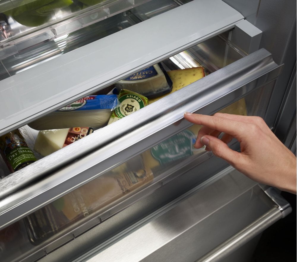 Kitchenaid KBFN506ESS 20.8 Cu. Ft. 36" Width Built In Stainless Steel French Door Refrigerator With Platinum Interior Design