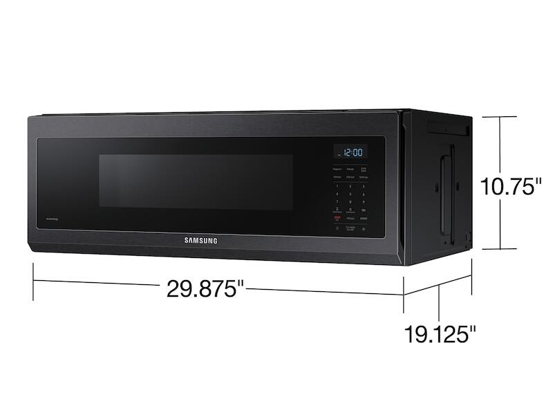 Samsung ME11A7510DG 1.1 Cu. Ft. Smart Slim Over-The-Range Microwave With 400 Cfm Hood Ventilation, Wi-Fi & Voice Control In Black Stainless Steel