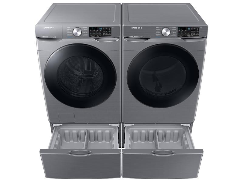 Samsung DVG45B6300P 7.5 Cu. Ft. Smart Gas Dryer With Steam Sanitize+ In Platinum