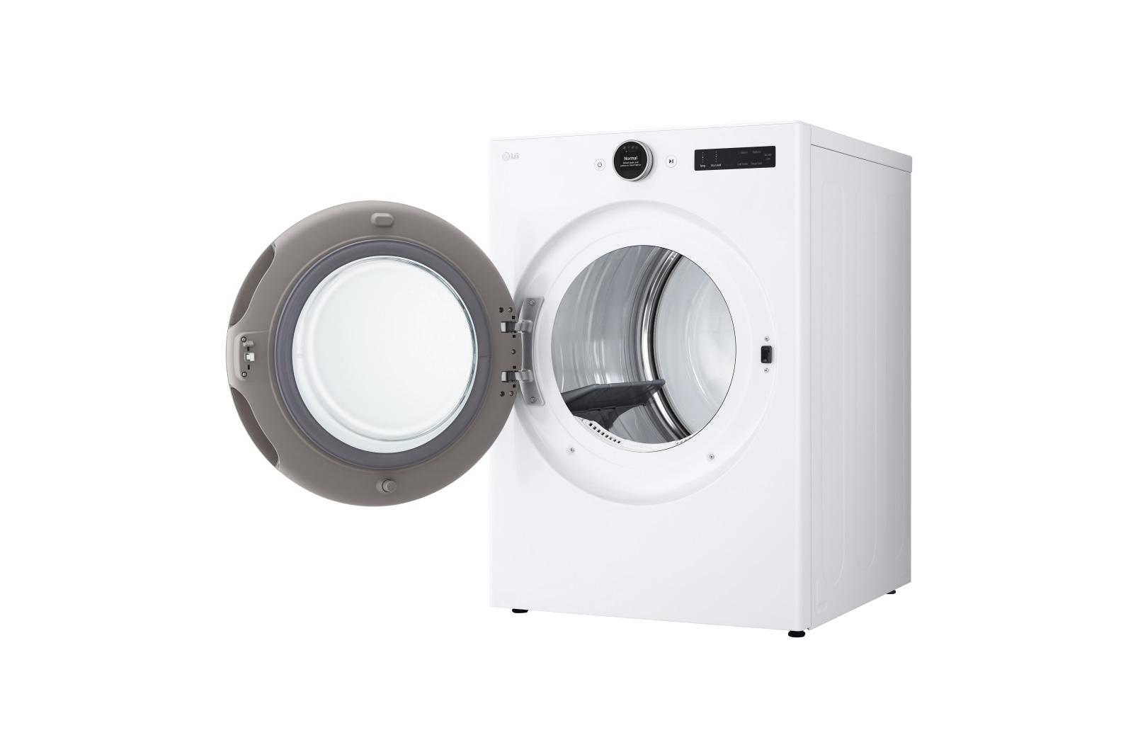 Lg DLEX5500W 7.4 Cu. Ft. Ultra Large Capacity Smart Front Load Electric Energy Star Dryer With Sensor Dry & Steam Technology