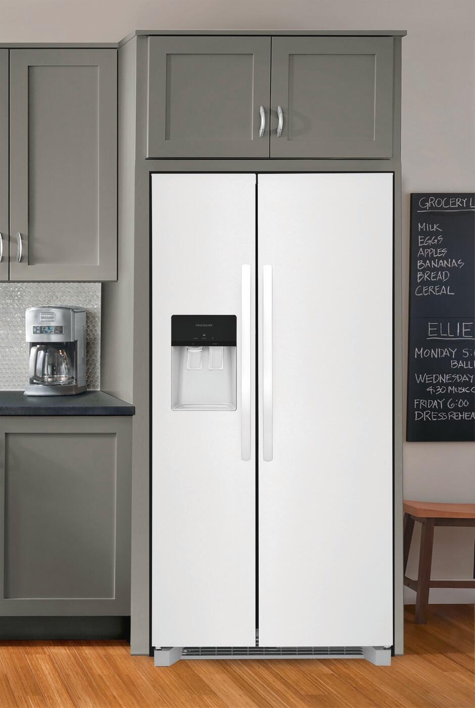 Frigidaire FRSS2623AW Frigidaire 25.6 Cu. Ft. 36'' Standard Depth Side By Side Refrigerator