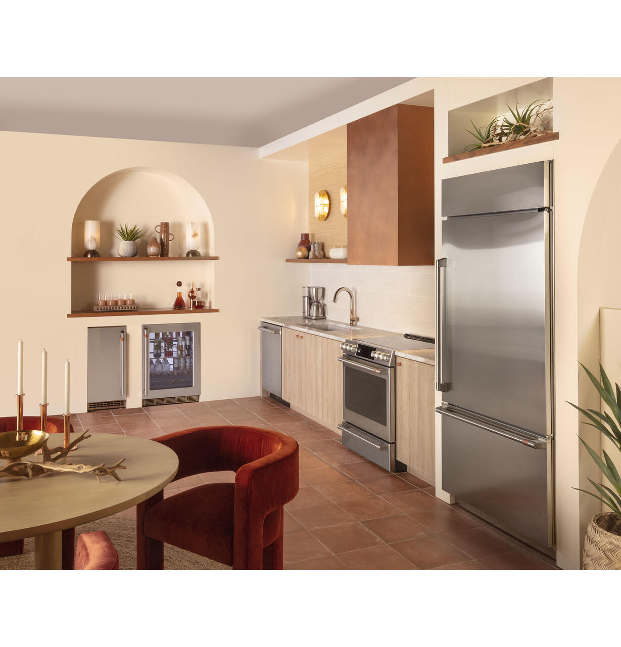 Cafe CDB36RP2RS1 Café™ 21.3 Cu. Ft. Built-In Bottom-Freezer Refrigerator