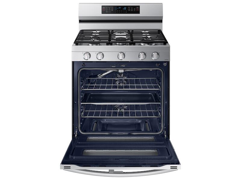 Samsung NX60A6751SS 6.0 Cu. Ft. Smart Freestanding Gas Range With Flex Duo™, Stainless Cooktop & Air Fry In Stainless Steel