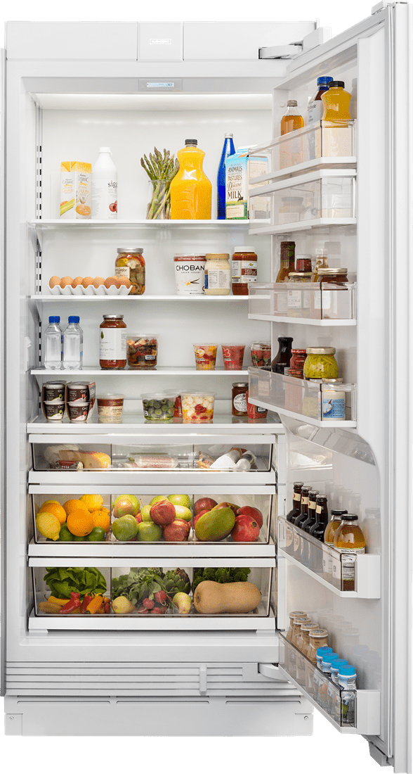 Sub-Zero IC36RIDRH 36" Designer Column Refrigerator With Internal Dispenser - Panel Ready
