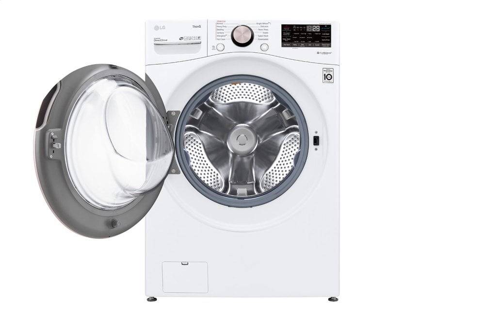 Lg WM4000HWA 4.5 Cu. Ft. Ultra Large Capacity Smart Wi-Fi Enabled Front Load Washer With Turbowash™ 360(Degree) And Built-In Intelligence