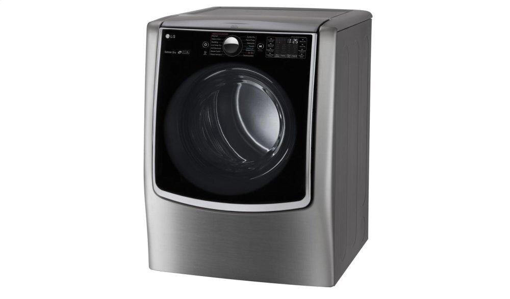 Lg DLGX9001V 9.0 Cu. Ft. Large Smart Wi-Fi Enabled Gas Dryer W/ Turbosteam™