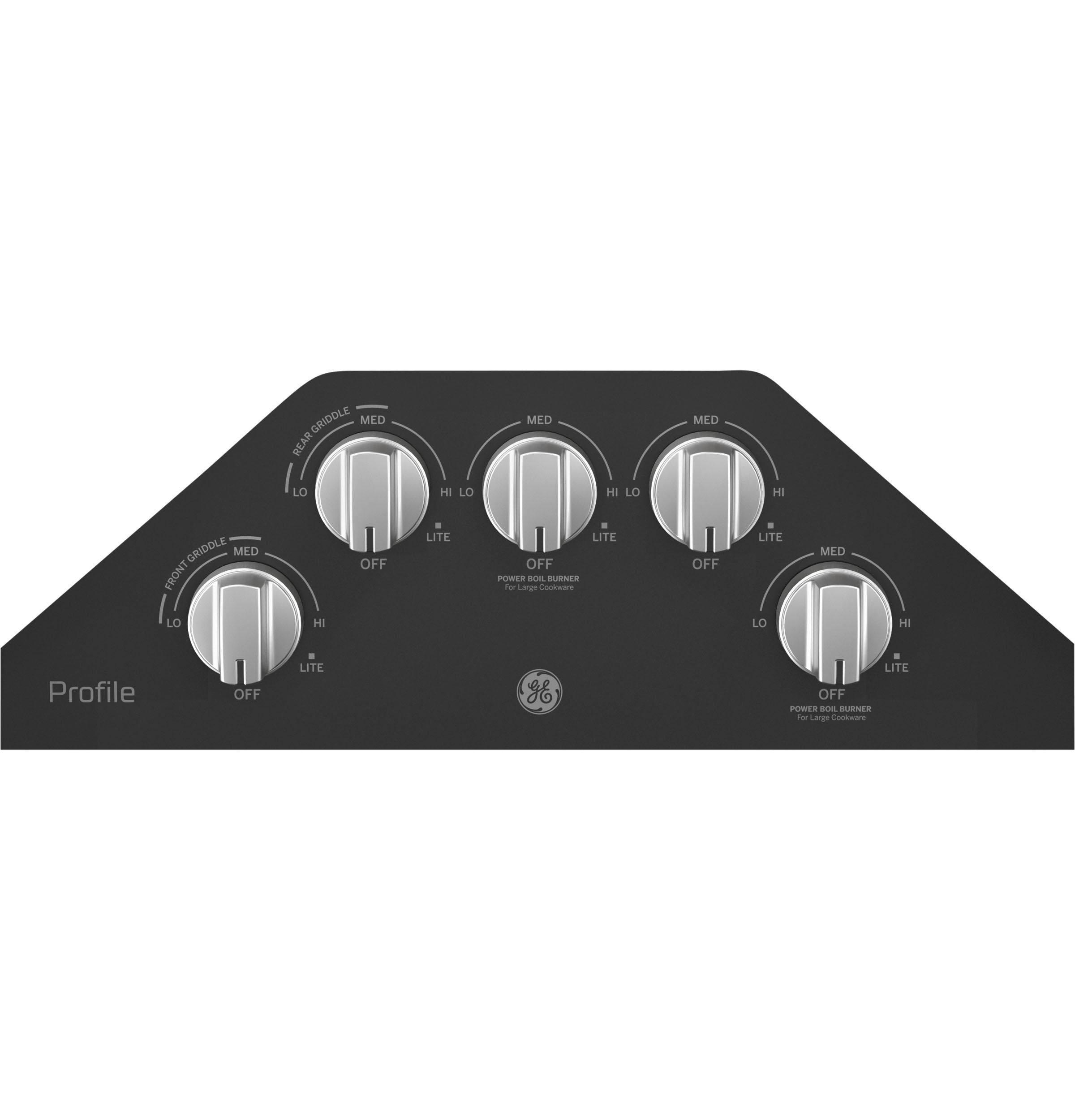 Ge Appliances PGP7036DLBB Ge Profile™ 36" Built-In Gas Cooktop With Optional Extra-Large Cast Iron Griddle