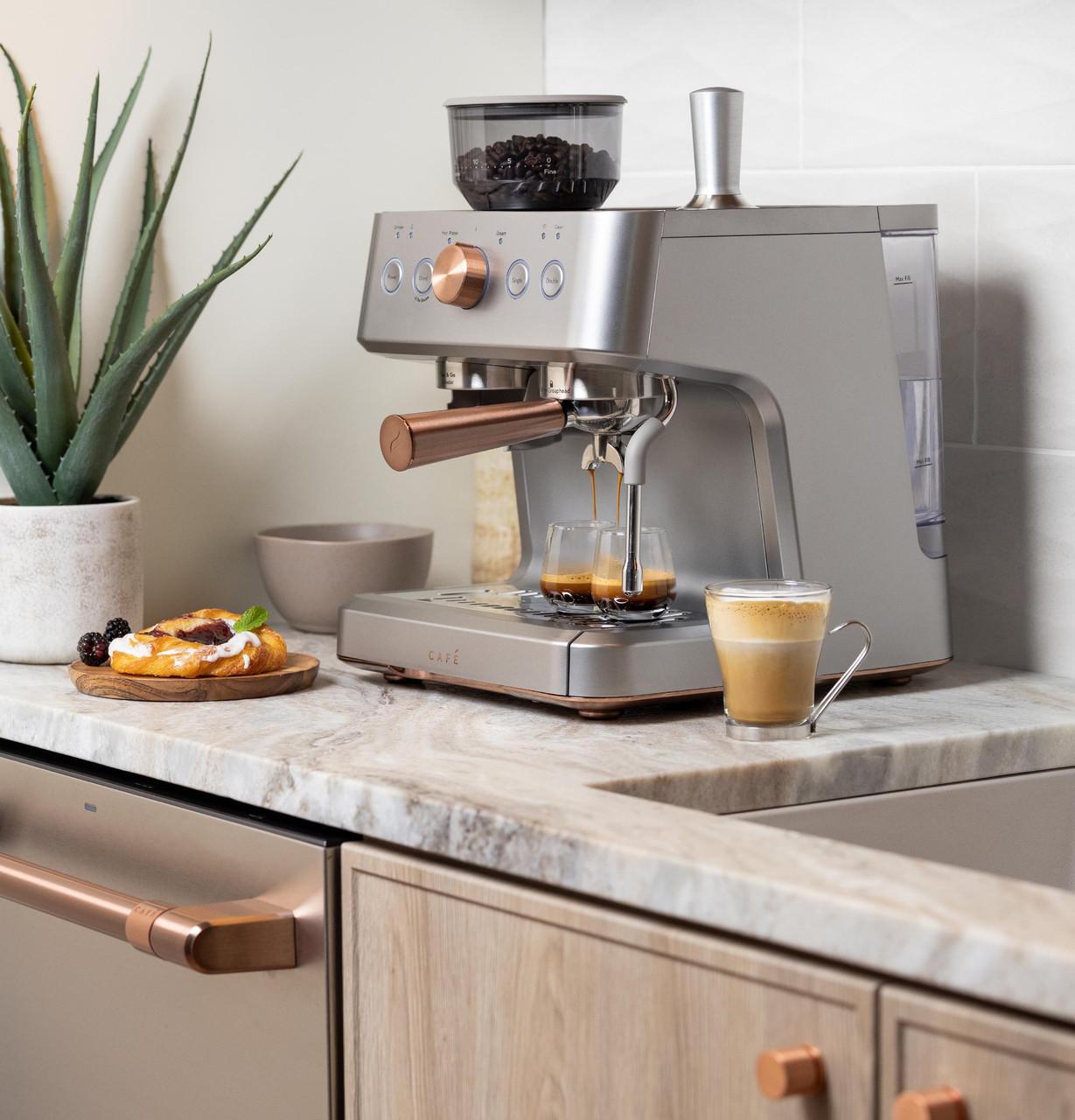 Cafe C7CESAS2RS3 Café™ Bellissimo Semi Automatic Espresso Machine + Frother