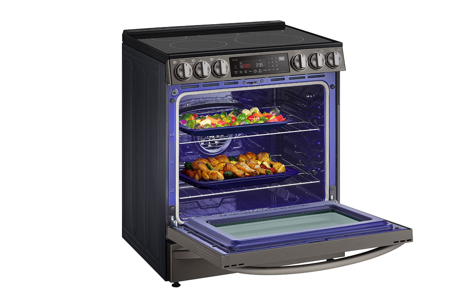 Lg LSEL6337D 6.3 Cu Ft. Smart Wi-Fi Enabled Probake Convection® Instaview® Electric Slide-In Range With Air Fry