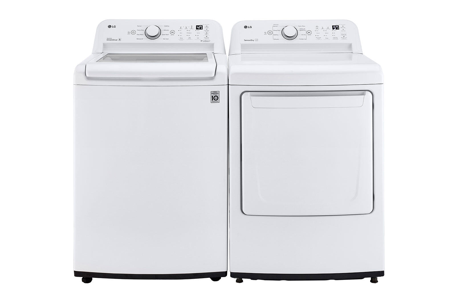 Lg DLG7001W 7.3 Cu. Ft. Ultra Large Capacity Top Load Gas Dryer With Sensor Dry Technology