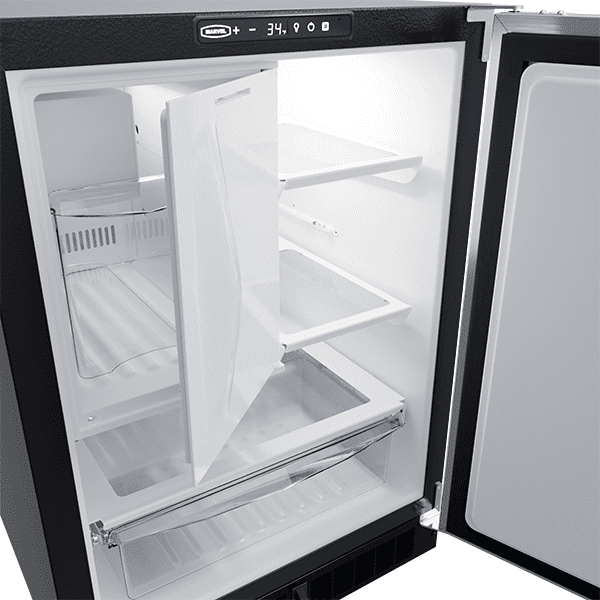 Marvel MLRI224SS01A 24-In Built-In Refrigerator Freezer With Crescent Ice Maker With Door Style - Stainless Steel