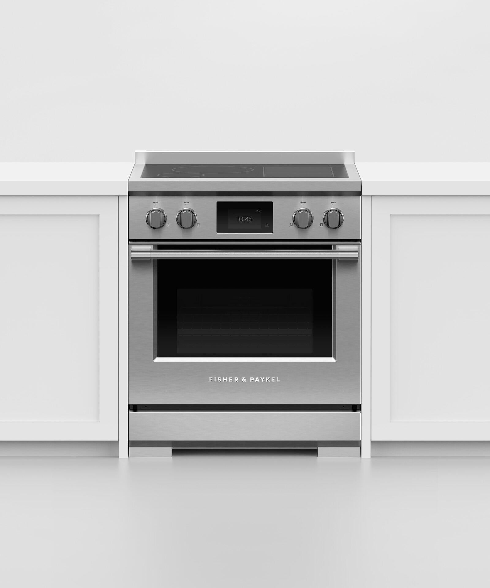 Fisher & Paykel RIV3304 Induction Range, 30", 4 Zones With Smartzone, Self-Cleaning