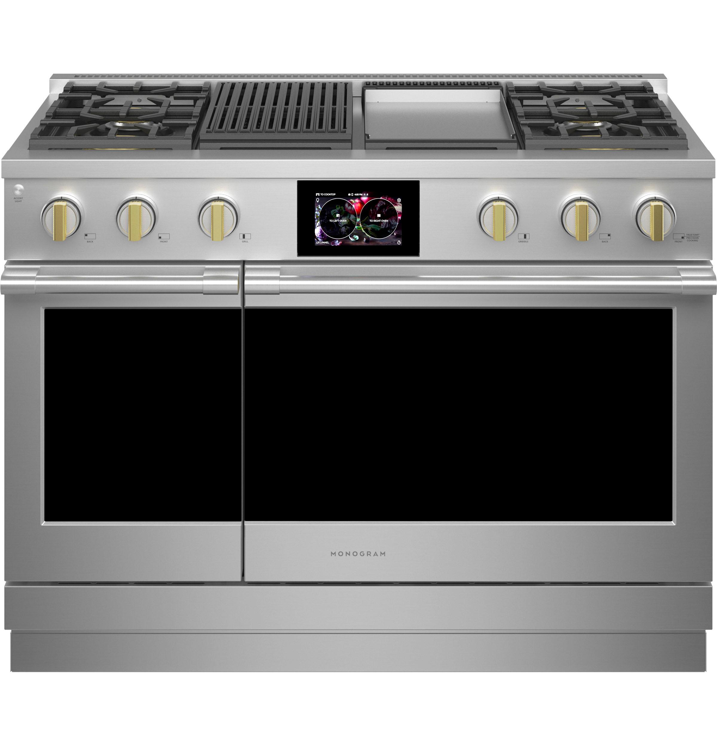 Monogram ZDP484NGTSS Monogram 48" Dual-Fuel Professional Range With 4 Burners, Grill, And Griddle