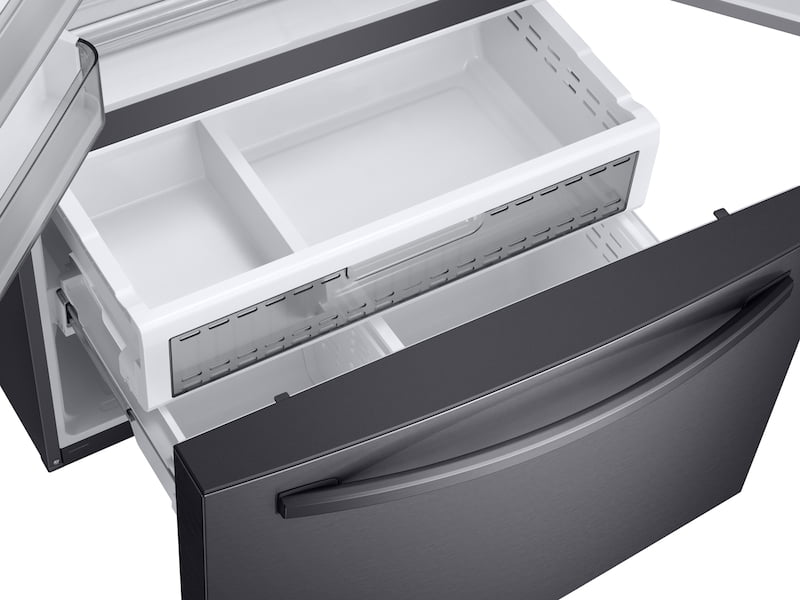 Samsung RF23R6201SG 23 Cu. Ft. 3-Door French Door, Counter Depth Refrigerator With Coolselect Pantry™ In Black Stainless Steel