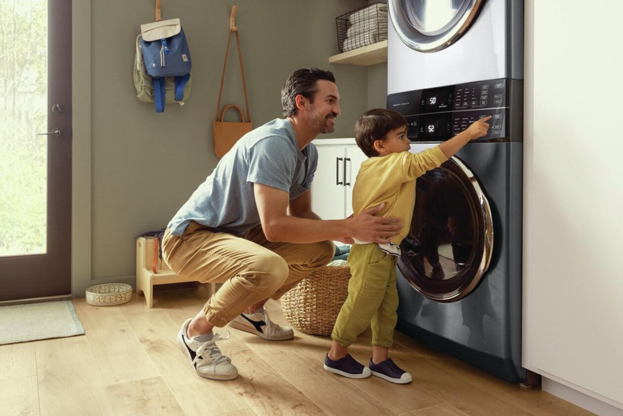 Electrolux ELTG7600AT Electrolux Laundry Tower™ Single Unit Front Load 4.5 Cu. Ft. Washer & 8 Cu. Ft. Gas Dryer