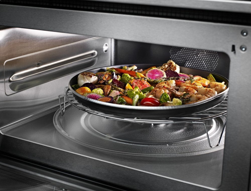 Kitchenaid KOCE500EBL 30" Combination Wall Oven With Even-Heat™ True Convection (Lower Oven) - Black