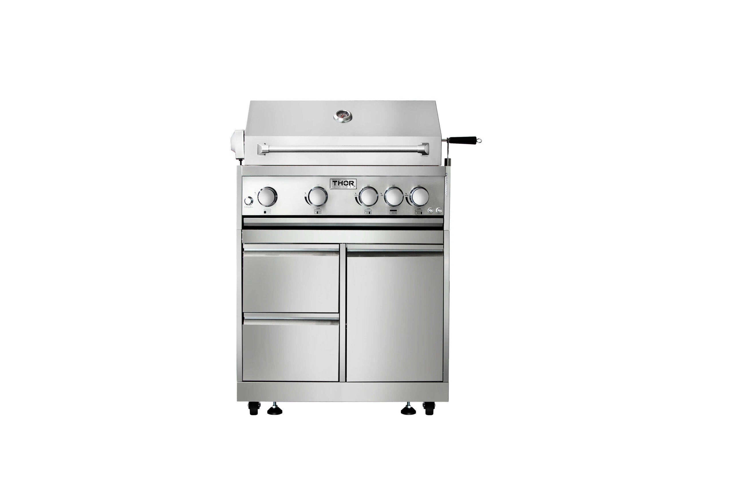 Thor Kitchen MK04SS304 32 Inch 4-Burner Gas Bbq Grill With Rotisserie In Stainless Steel