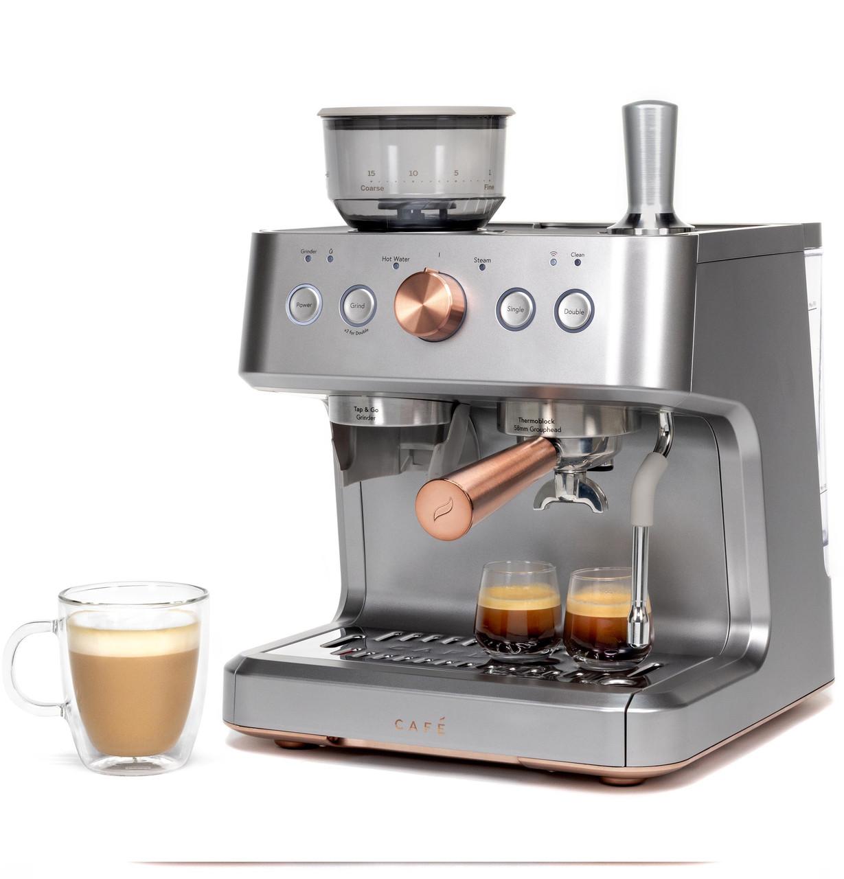 Cafe C7CESAS2RS3 Café™ Bellissimo Semi Automatic Espresso Machine + Frother