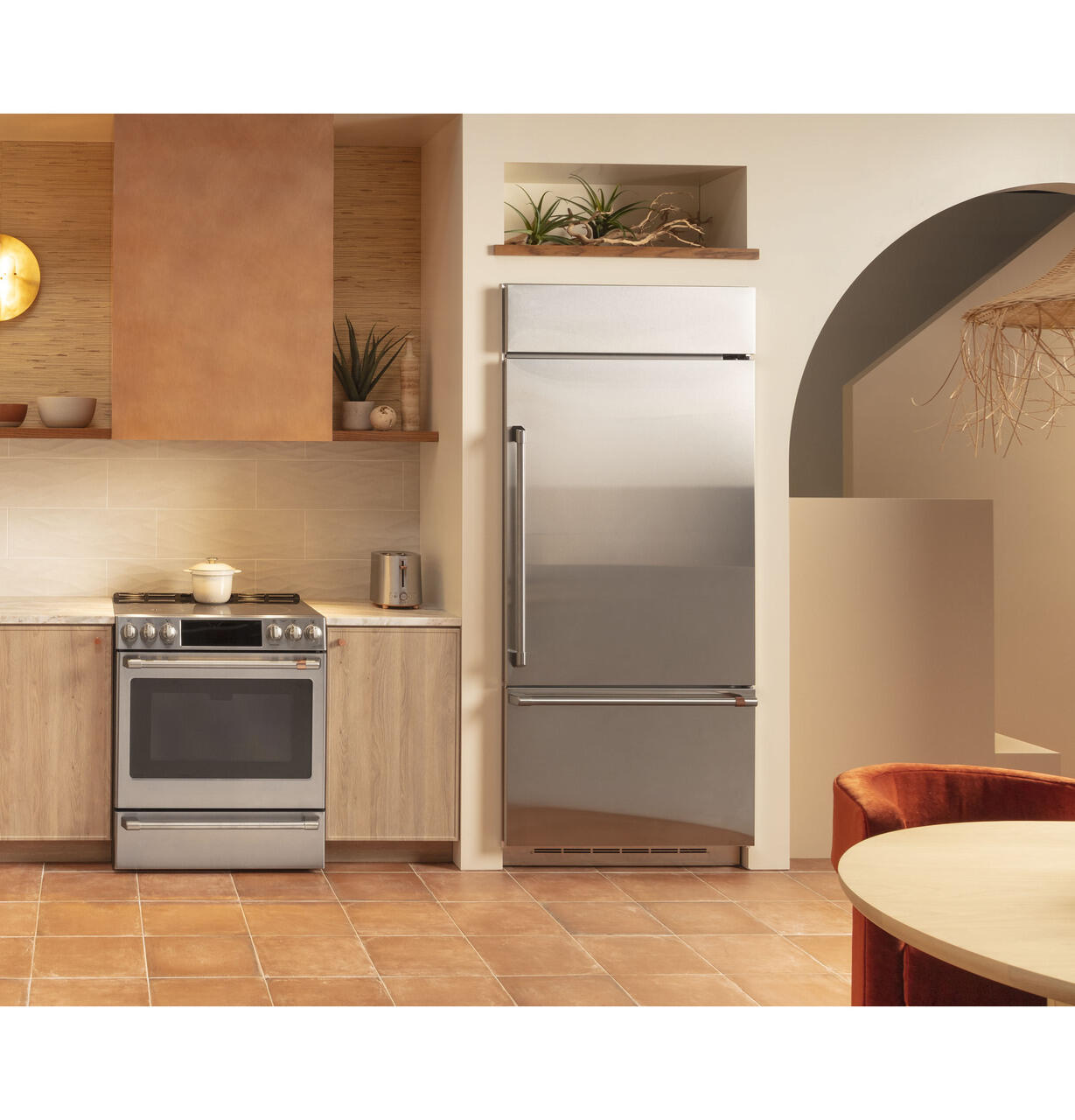 Cafe CDB36RP2RS1 Café™ 21.3 Cu. Ft. Built-In Bottom-Freezer Refrigerator