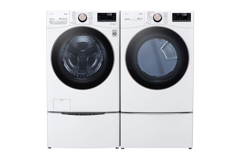 Lg DLGX4001W 7.4 Cu. Ft. Ultra Large Capacity Smart Wi-Fi Enabled Front Load Gas Dryer With Turbosteam™ And Built-In Intelligence