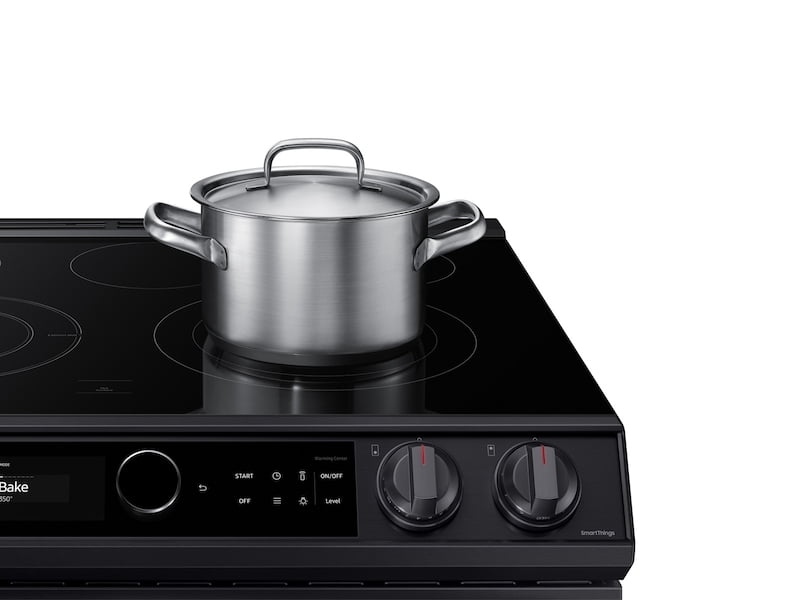 Samsung NE63T8711SG 6.3 Cu. Ft. Front Control Slide-In Electric Range With Smart Dial, Air Fry & Wi-Fi In Black Stainless Steel