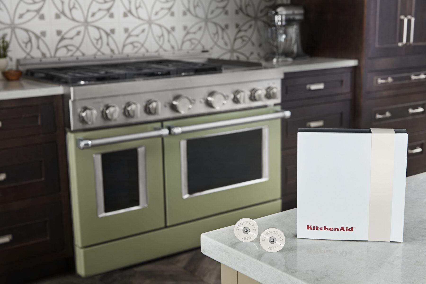 Kitchenaid W11368841MP Kitchenaid® Commercial-Style Range Handle Medallion Kit - Mascarpone