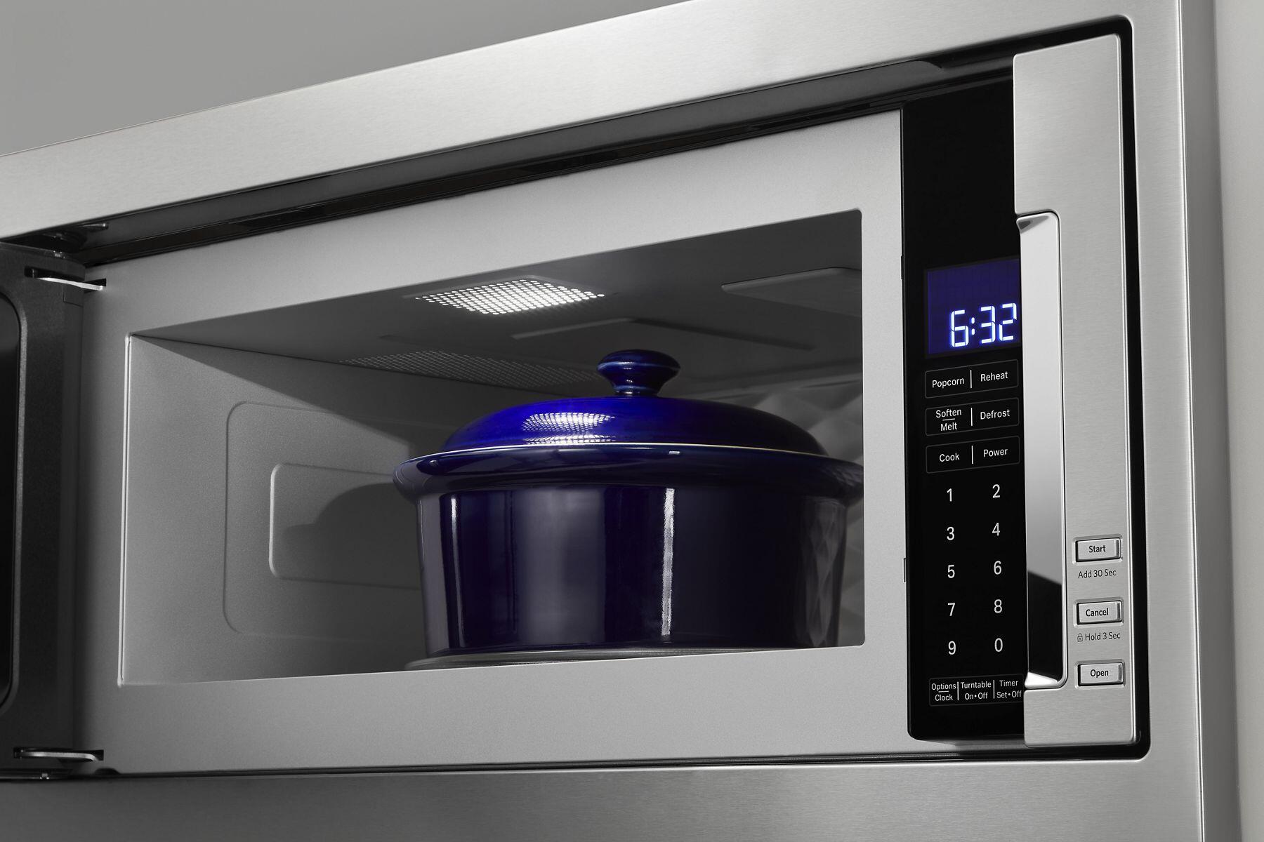 Kitchenaid KMBT5011KSS 1000 Watt Built-In Low Profile Microwave With Slim Trim Kit - Stainless Steel