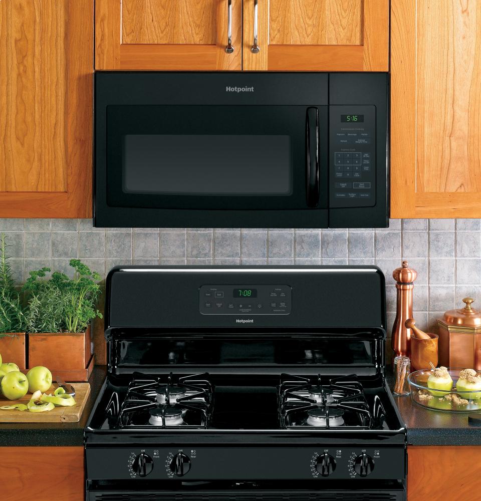 Hotpoint RVM5160DHBB Hotpoint® 1.6 Cu. Ft. Over-The-Range Microwave Oven