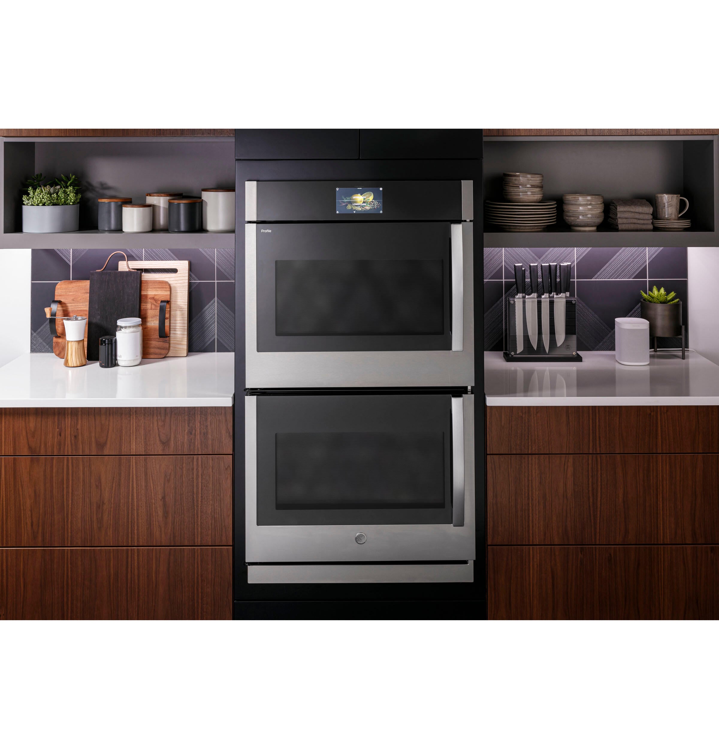Ge Appliances PTD700RSNSS Ge Profile™ 30" Smart Built-In Convection Double Wall Oven With Right-Hand Side-Swing Doors