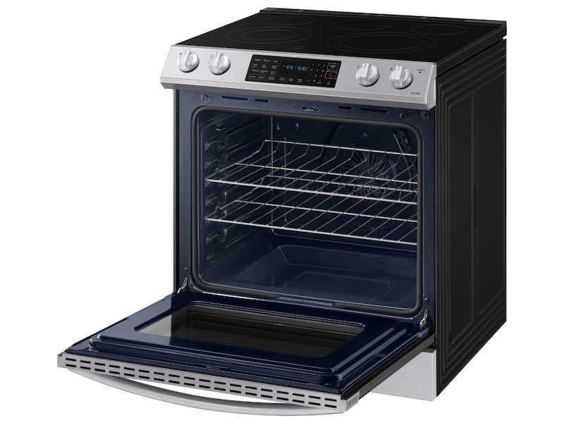 Samsung NE63T8311SS 6.3 Cu. Ft. Front Control Slide-In Electric Range With Convection & Wi-Fi In Stainless Steel