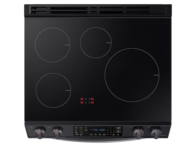 Samsung NE63B8611SG 6.3 Cu. Ft. Smart Instant Heat Induction Slide-In Range With Air Fry & Convection+ In Black Stainless Steel