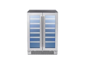 Zephyr PRW24C32BG 24" French Door Dual Zone Wine Cooler