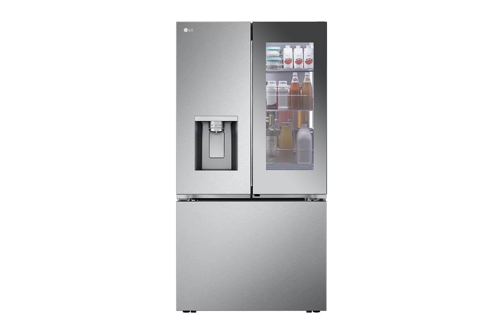 Lg LRYKC2606S 26 Cu. Ft. Smart Mirror Instaview® Counter-Depth Max™ French Door Refrigerator With Four Types Of Ice
