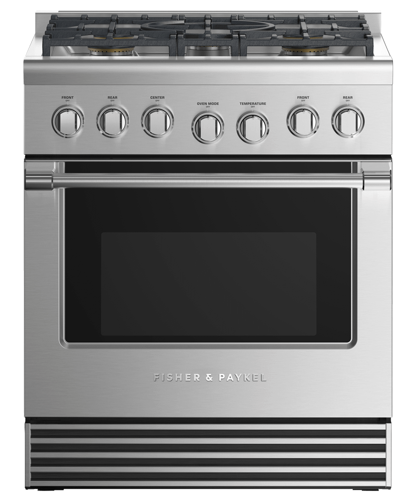 Fisher & Paykel RDV2305NN Dual Fuel Range, 30", 5 Burners