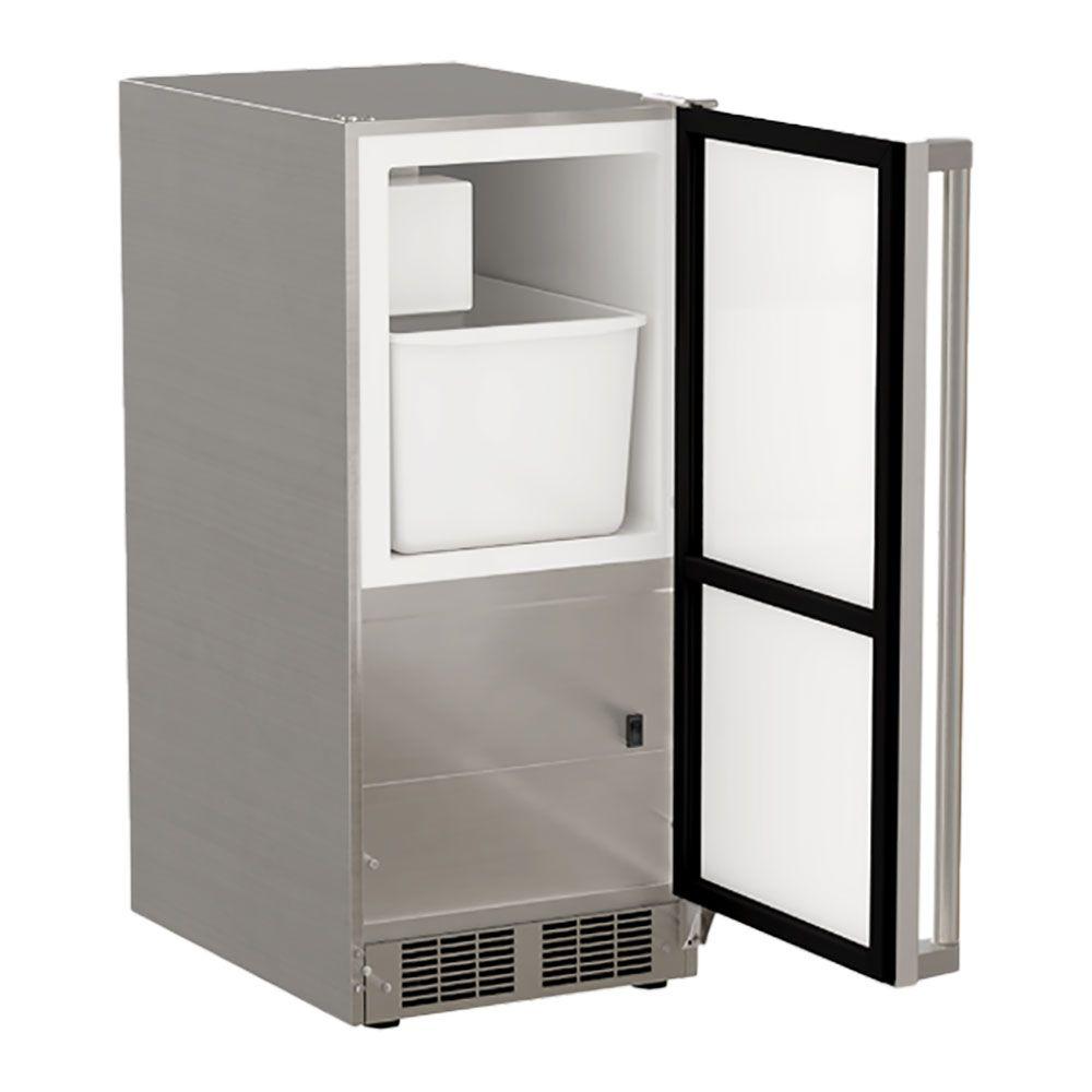 Marvel MOCR215SS01B 15-In Outdoor Built-In Crescent Ice Machine With Door Style - Stainless Steel