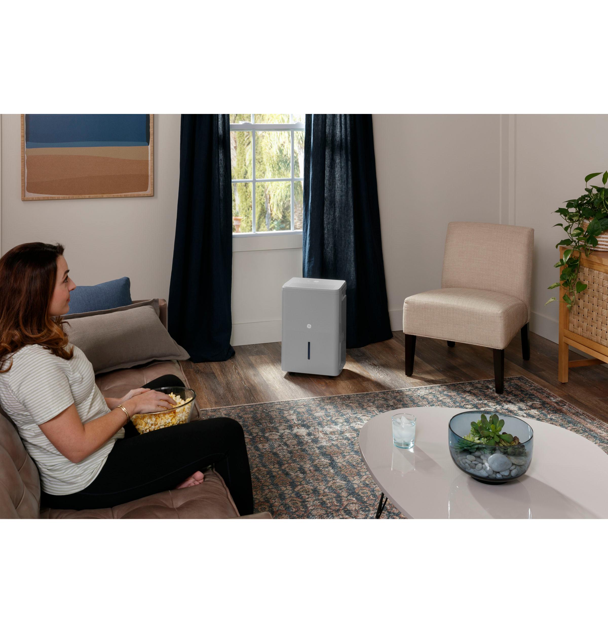 Ge Appliances ADHR50LB Ge® 50 Pint Energy Star® Portable Dehumidifier With Smart Dry For Wet Spaces