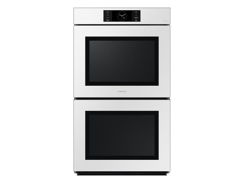 Samsung NV51CB700D12 Bespoke 30" White Glass Double Wall Oven With Ai Pro Cooking™ Camera